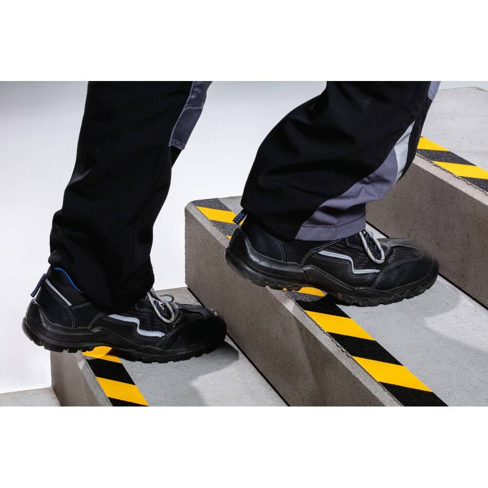 DURABLE Antirutschband DURALINE® GRIP+, Breite 50 mm, gelb/schwarz, 2-1