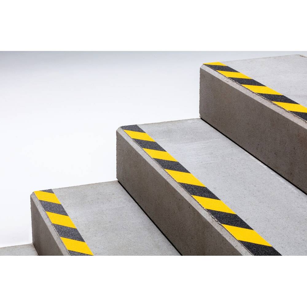 DURABLE Antirutschband DURALINE® GRIP+, Breite 50 mm, gelb/schwarz, 2-2
