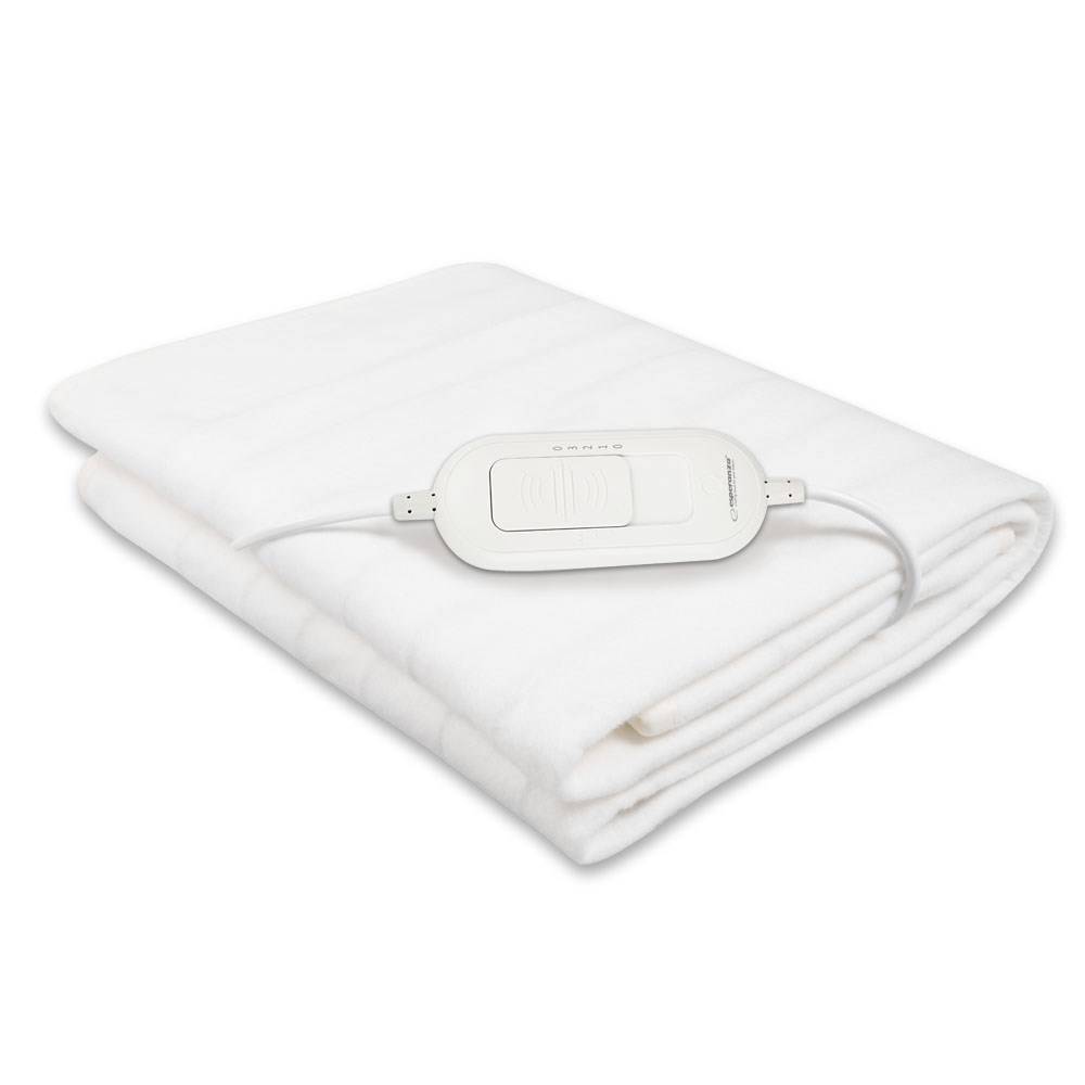 SATIN Heated Blanket White-2