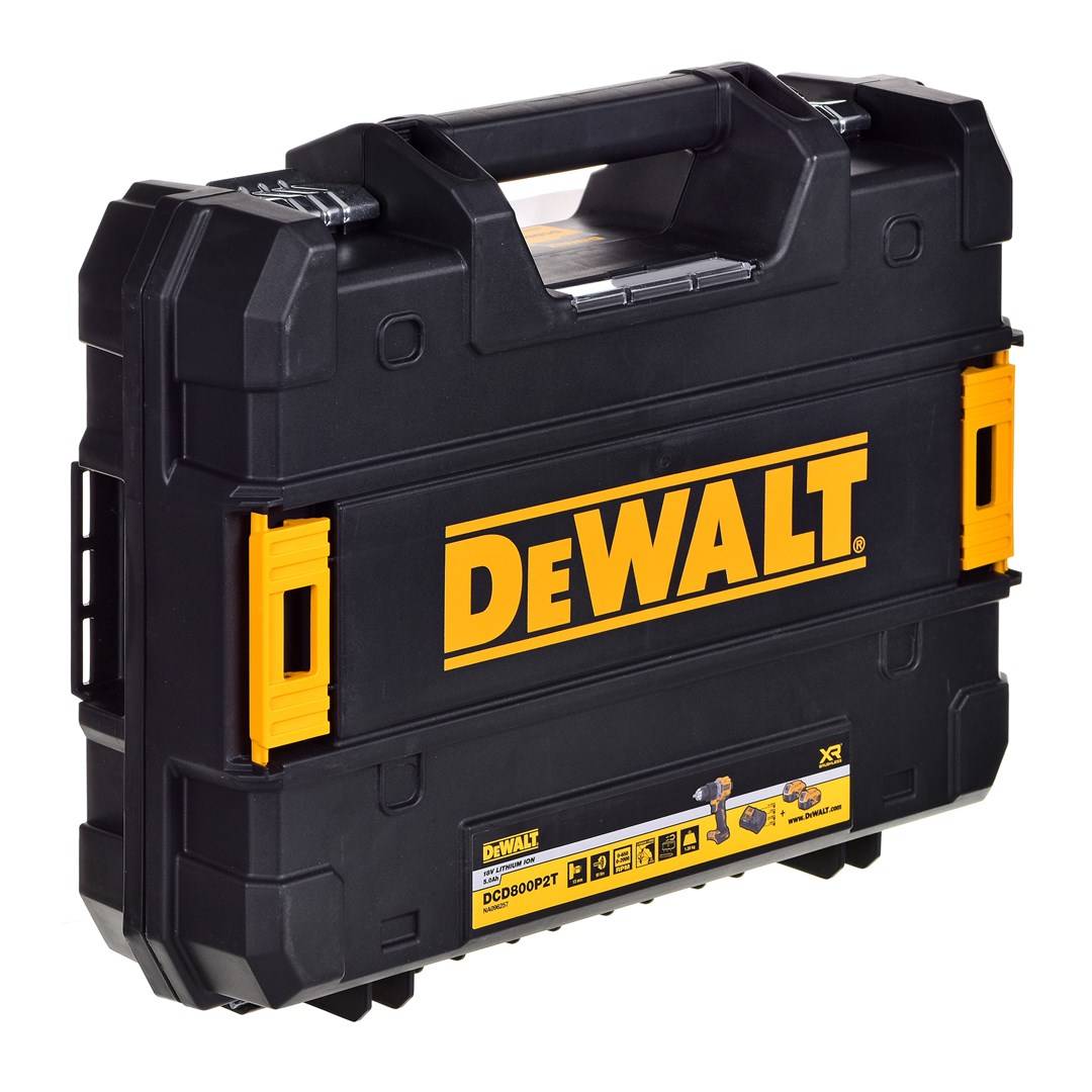 DEWALT DCD800P2T-QW, 1,3 cm, 1,5 mm, 1,3 cm, 500 W, 18 V, 5 Ah-4