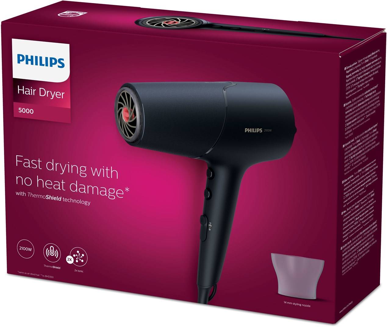 Philips 5000 series BHD504/00 dryer 2100 W Green-1