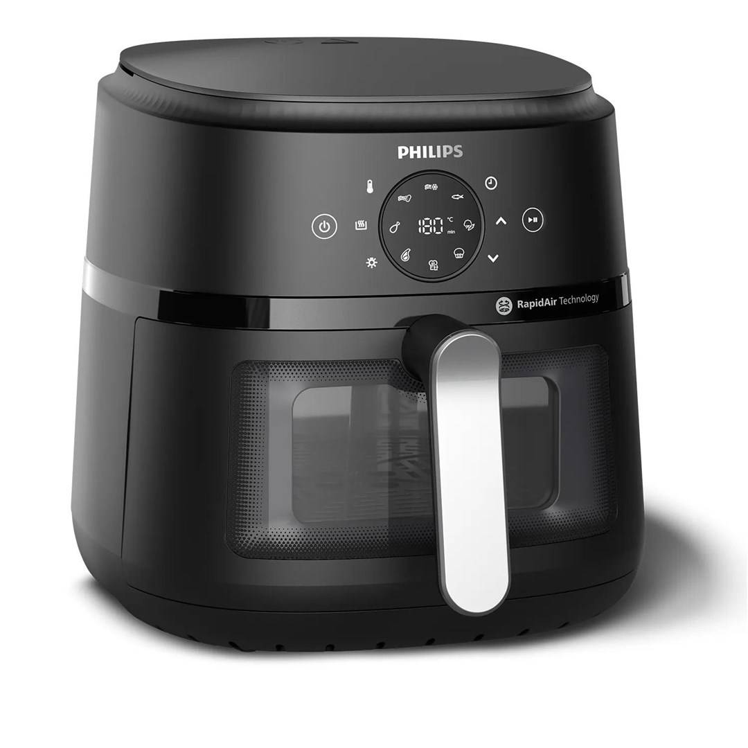 Philips 2000 series NA231/00 Airfryer, 6,2 l (Silber), Heißluftfritteuse, 6,2 l, 1 kg, Rapid Air, 60 °C, 200 °C-0
