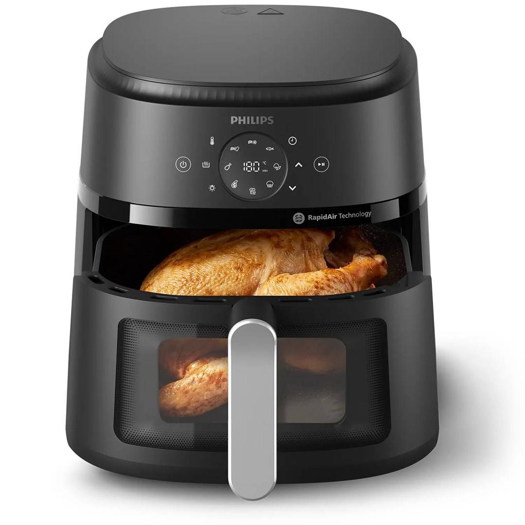 Philips 2000 series NA231/00 Airfryer, 6,2 l (Silber), Heißluftfritteuse, 6,2 l, 1 kg, Rapid Air, 60 °C, 200 °C-3