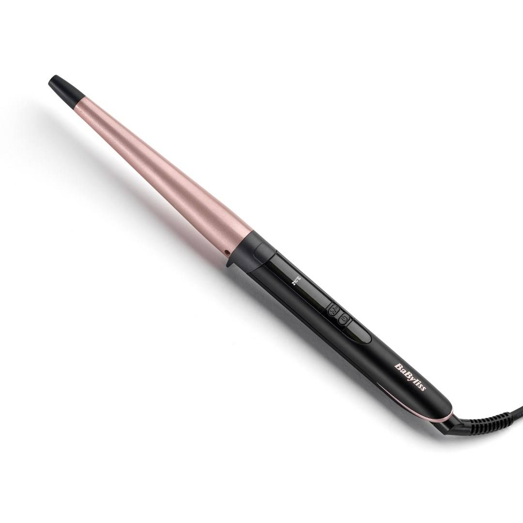 BaByliss Conical Wand, Lockenstab, Warm, 160 °C, 210 °C, 40 s, Schwarz, Pink-8