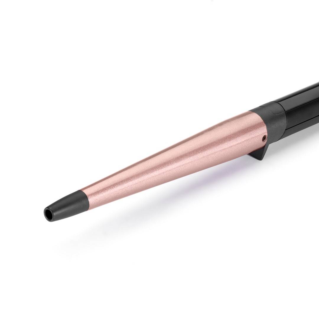 BaByliss Conical Wand, Lockenstab, Warm, 160 °C, 210 °C, 40 s, Schwarz, Pink-9
