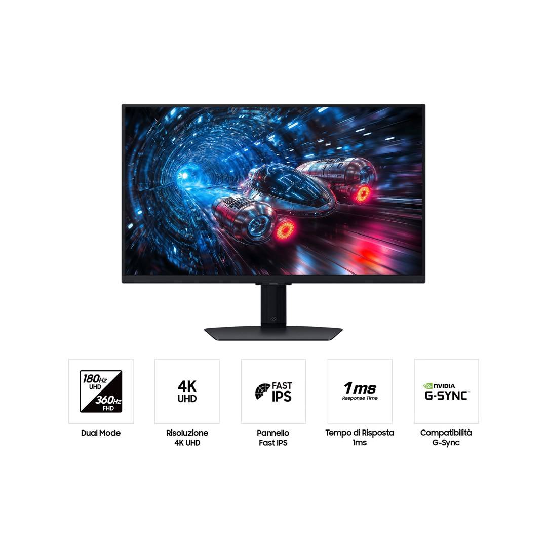 Samsung G70F, 68,6 cm (27"), 3840 x 2160 Pixel, 4K Ultra HD, LCD, 1 ms, Schwarz-3