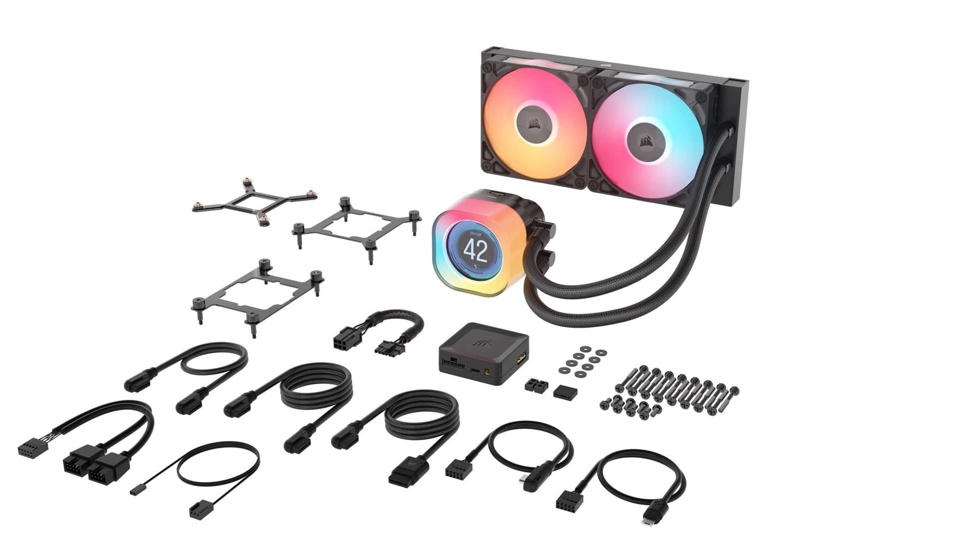 Corsair CPC AIO iCUE LINK TITAN 240 RX LCD CPU-Kühler 240mm Radiator Liquid CPU Cooler-4