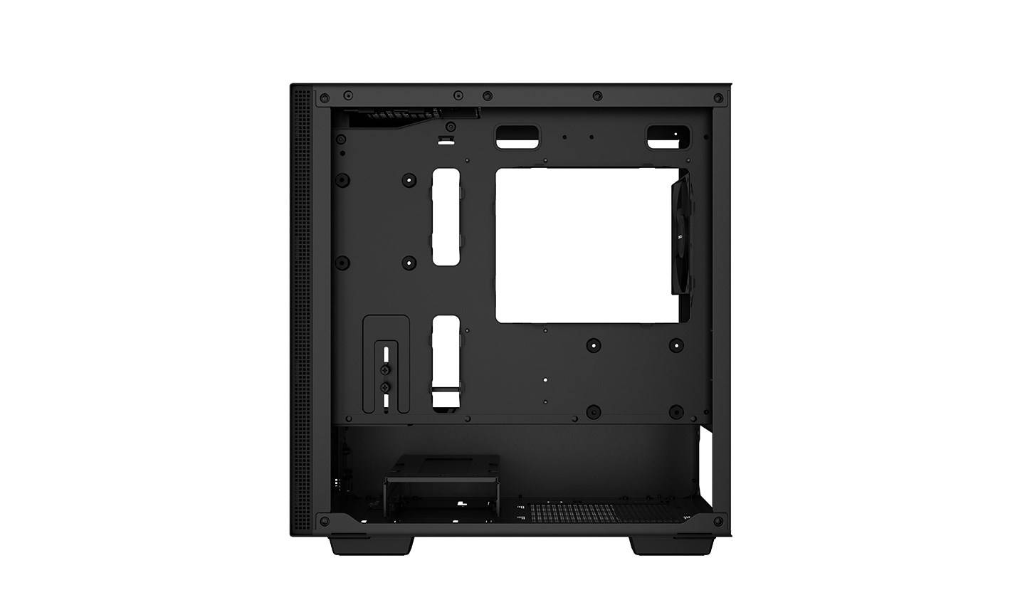 DeepCool CH370, Mini Tower, PC, Schwarz, micro ATX, Mini-ITX, ABS, Stahl, Gehärtetes Glas, Multi-9