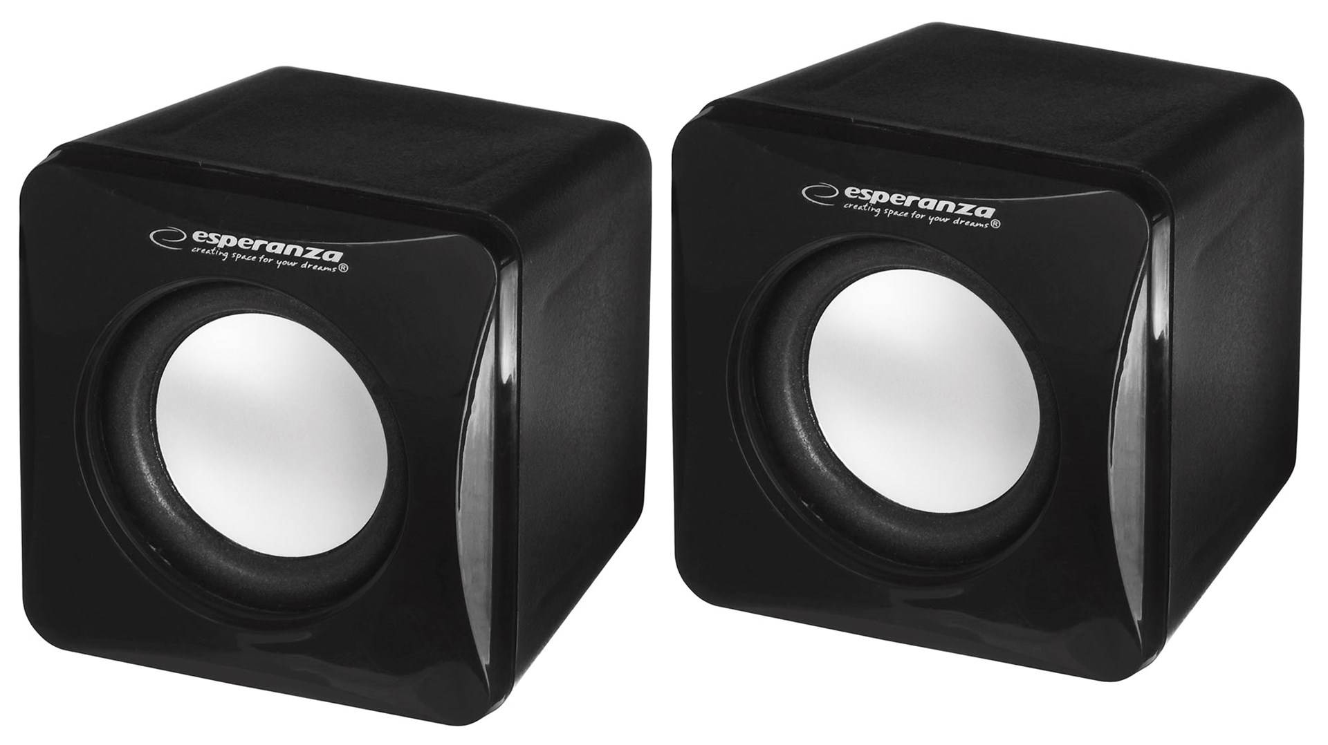 Esperanza Leggiero Cube EP111 speakers (black)-2