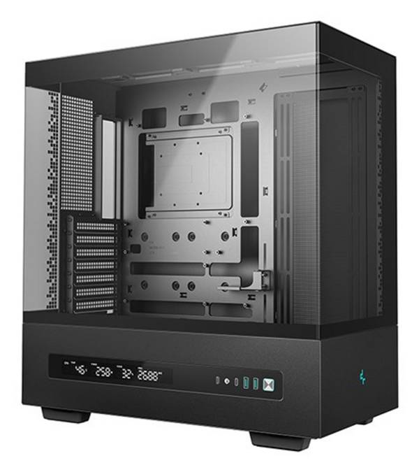 Deepcool CH690 DIGITAL - Mid tower - ATX - Seitenteil mit Fenster (gehärtetes Glas)