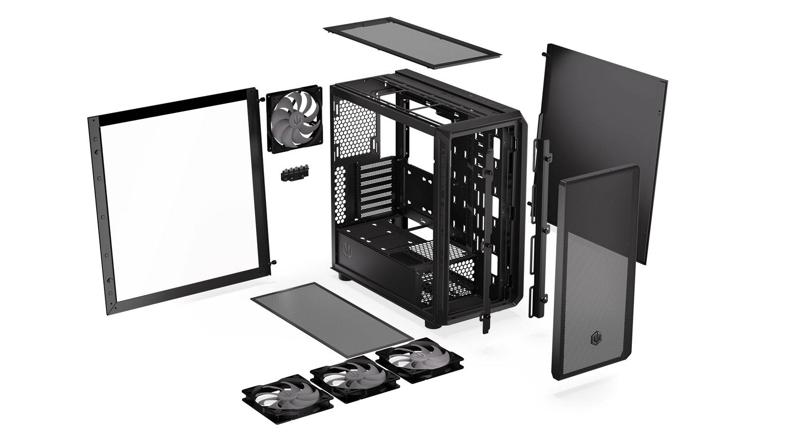 Endorfy Arx 700 ARGB - PC-Gehäuse - ATX - Seitenteil mit Fenster (gehärtetes Glas)-6