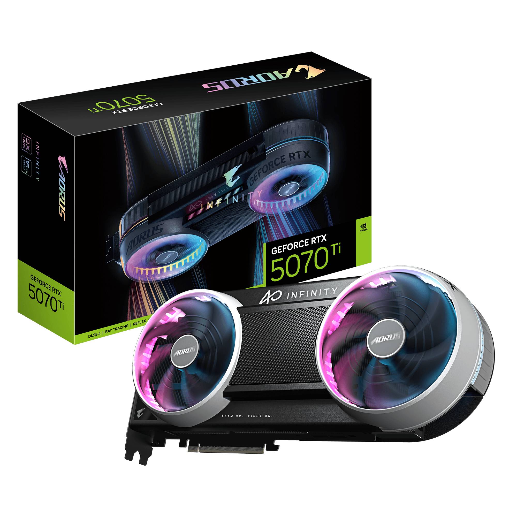Gigabyte AORUS GeForce RTX 5070 Ti Infinity - Grafikkarte - PCI-0