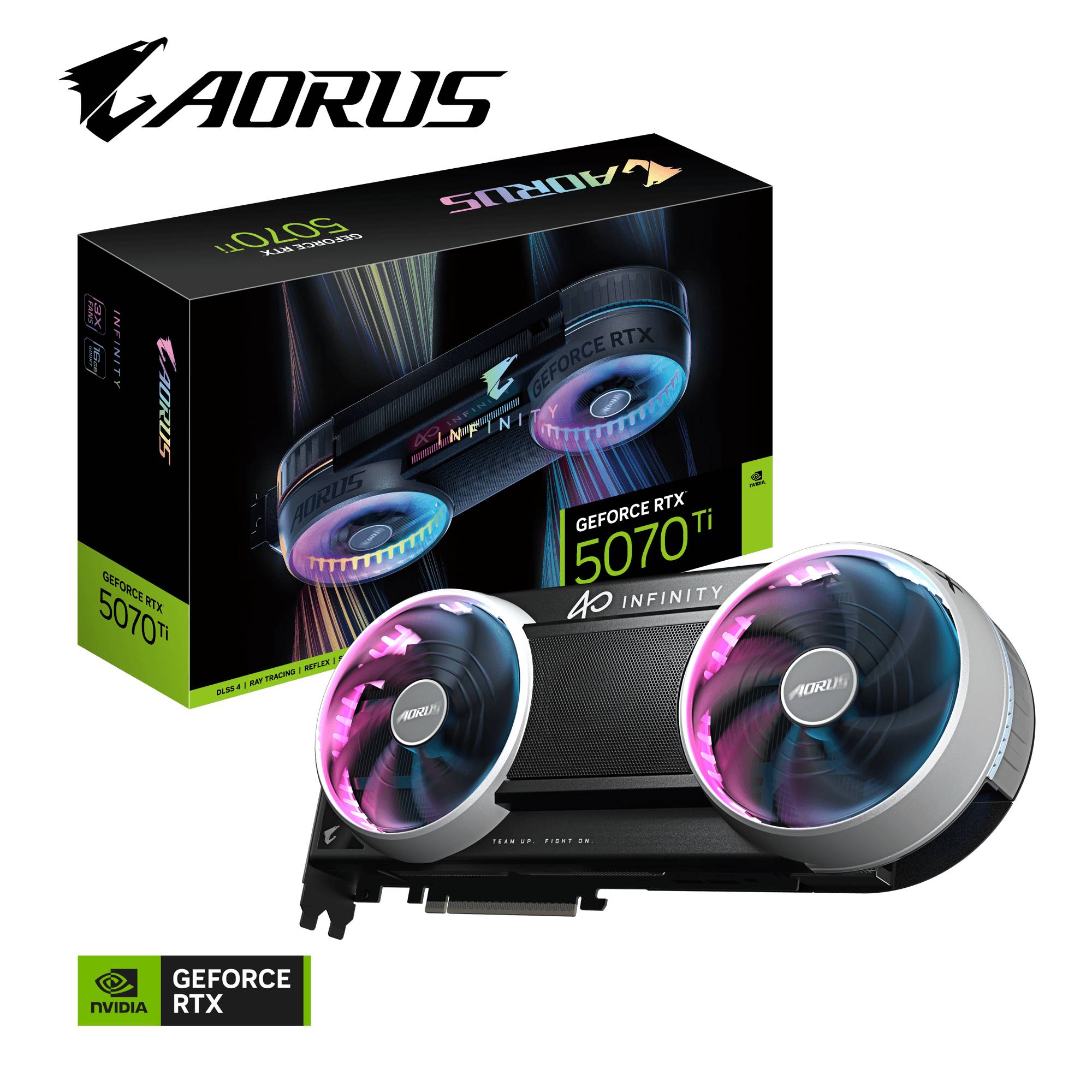 Gigabyte AORUS GeForce RTX 5070 Ti Infinity - Grafikkarte - PCI-3