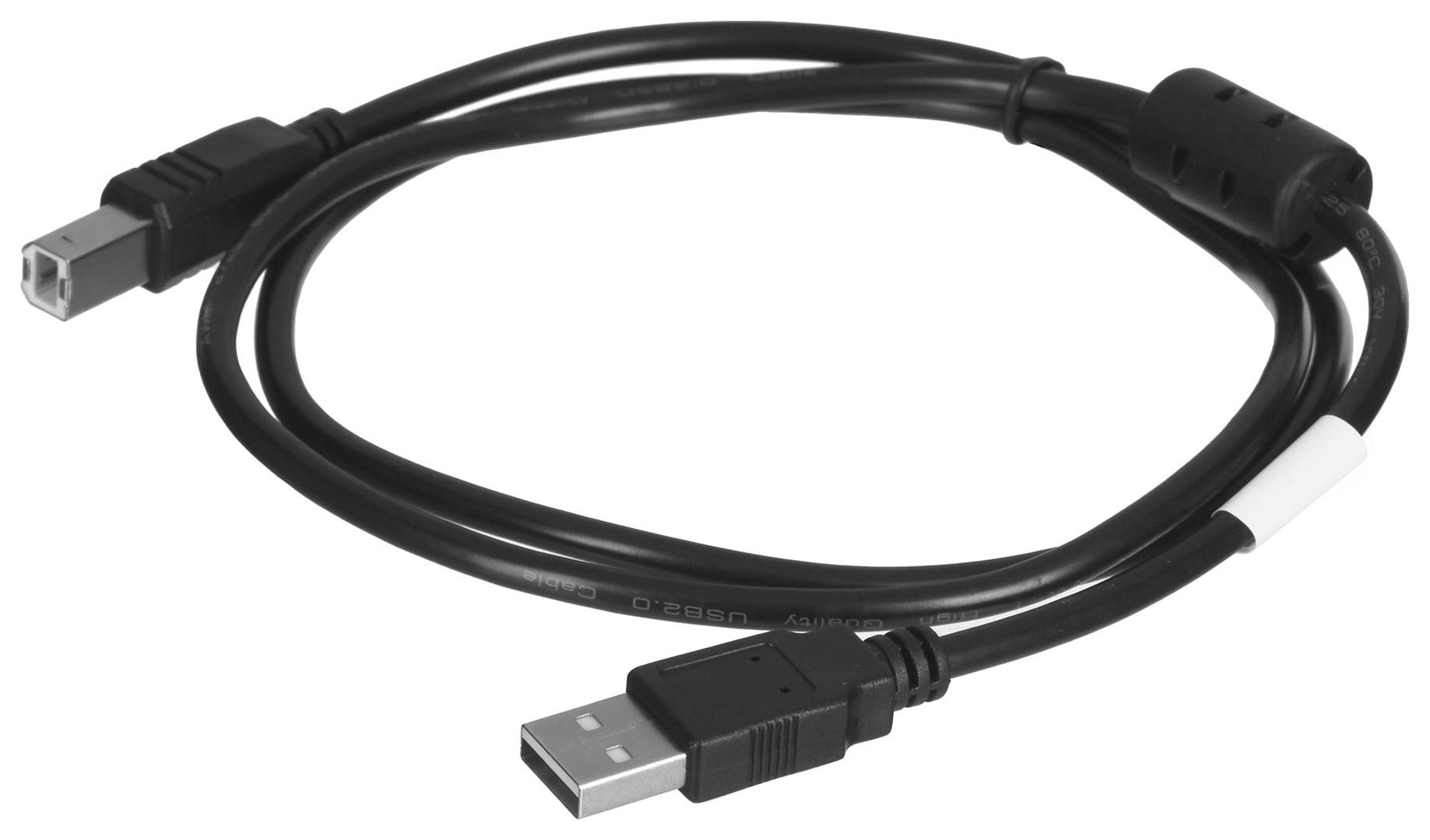 LANBERG USB-A(M)->USB-B(M) 2.0 Kabel 1,0m Ferrite sw-1