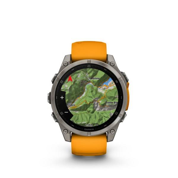 GARMIN - fenix 8 - Sapphire AMOLED Graphite/Orange-3