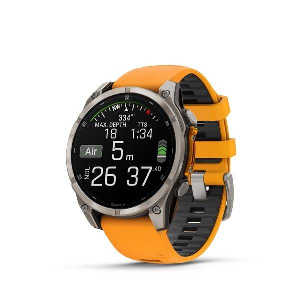 GARMIN - fenix 8 - Sapphire AMOLED Graphite/Orange-4