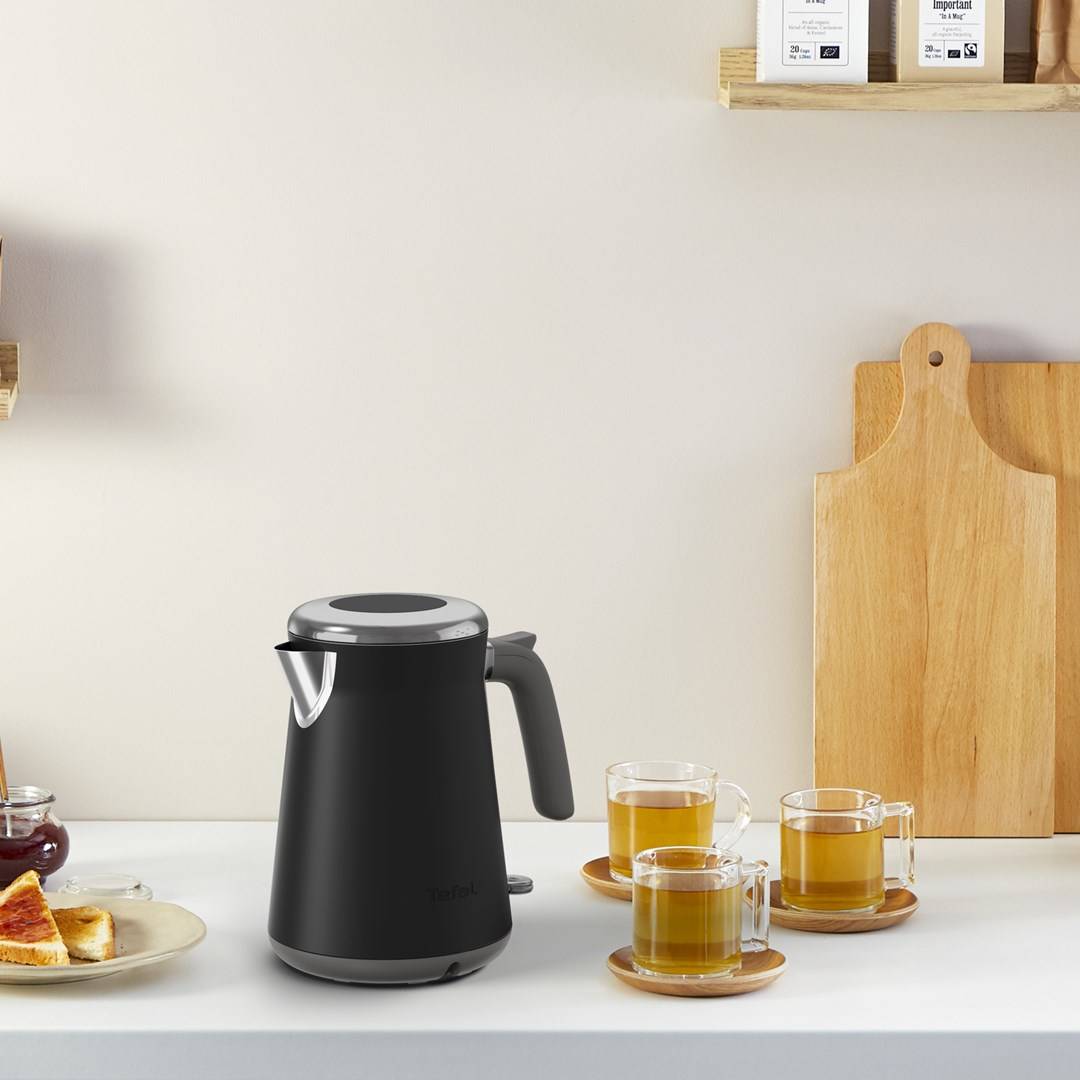 TEFAL - KI6668 Edelstahl schwarz/edelstahl 1.7 Liter-3