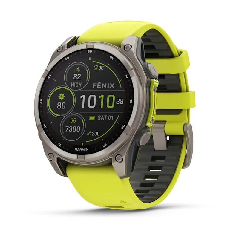 Garmin Fenix 8 - Solar Sapphire Graphite/Yellow-0