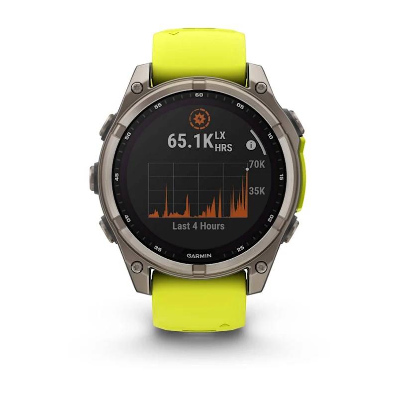 Garmin Fenix 8 - Solar Sapphire Graphite/Yellow-1