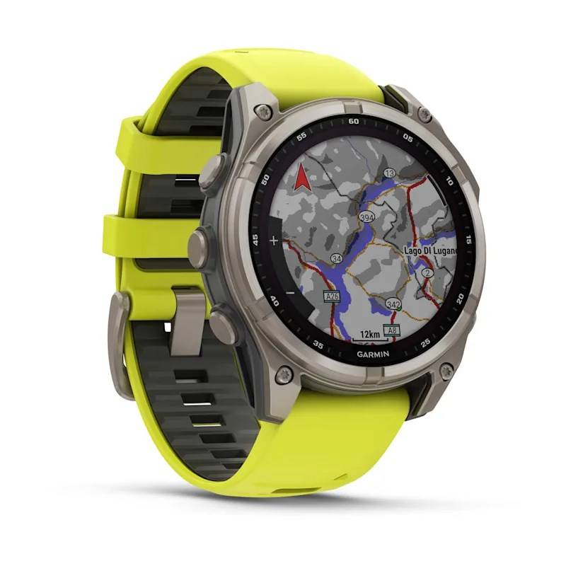 Garmin Fenix 8 - Solar Sapphire Graphite/Yellow-2