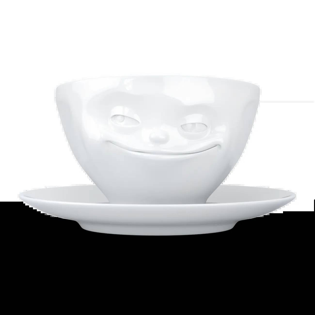 FIFTYEIGHT Kaffeetasse 200ml - Grinsend weiß Multimedia-Technik Tassen-0