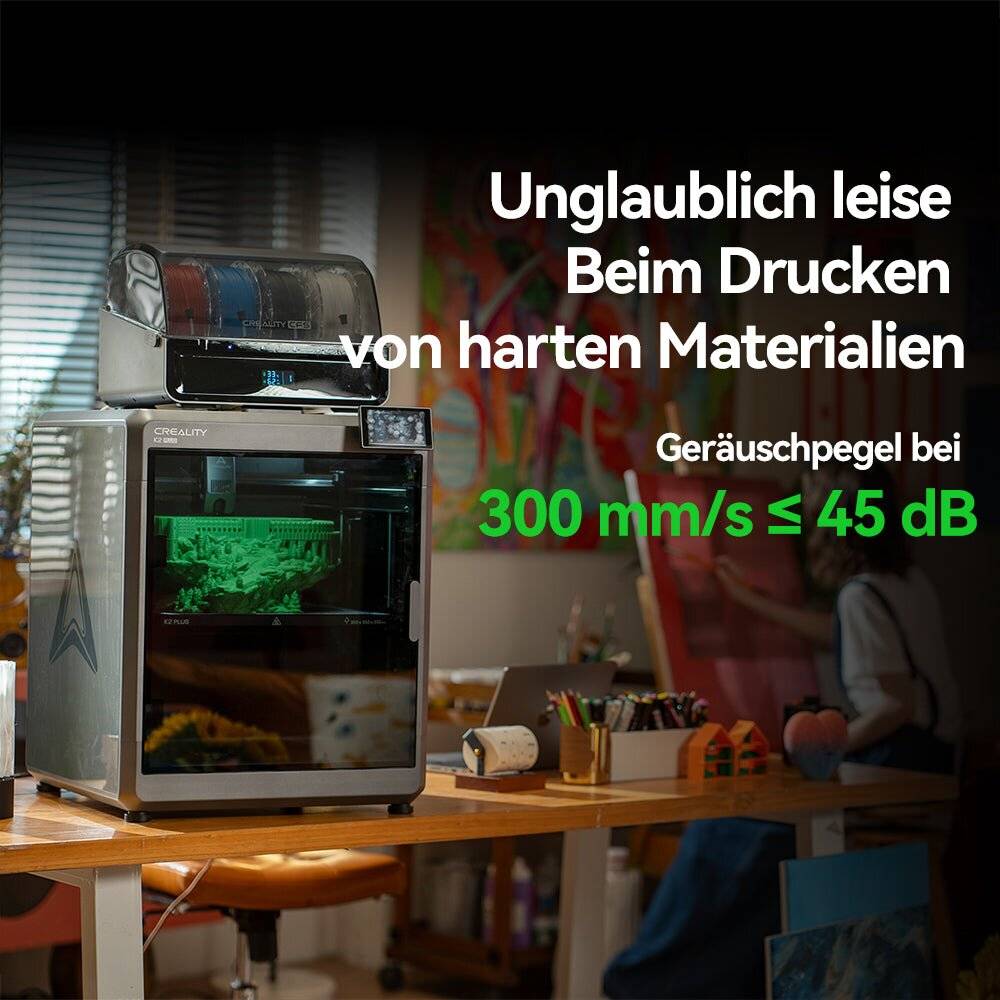 Preisbild für 3D-Drucker Creality K2 Plus Combo, 350x350x350 mm, Multi-Material-System, 600 mm/s