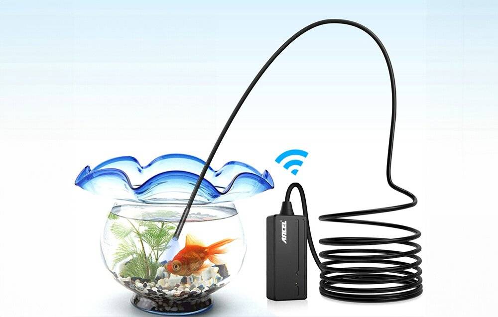 Symbolbild für Ancel W655 WiFi-Endoskopkamera, 1080p, 5,5mm Kopf, 5m Kabel, IP67, iOS & Android