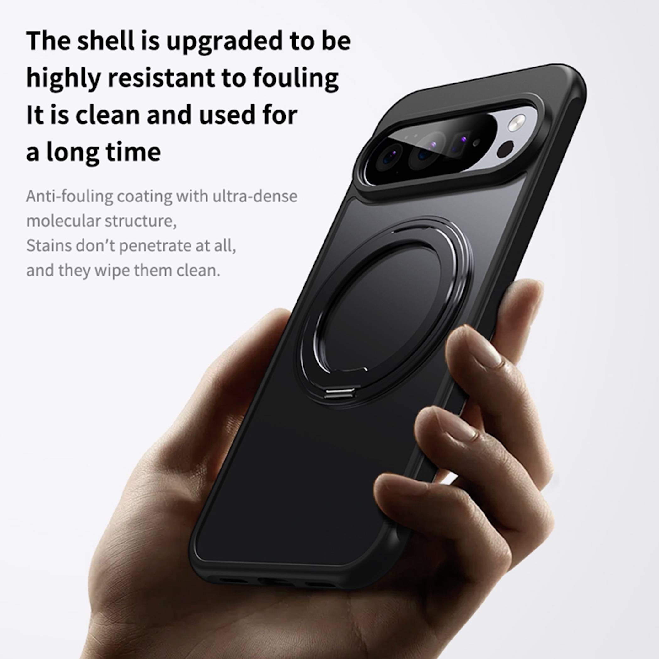 MagSafe Magnetisch Handyhülle für Google Pixel 11 Pro XL 360 Grad Ring Ständer-3