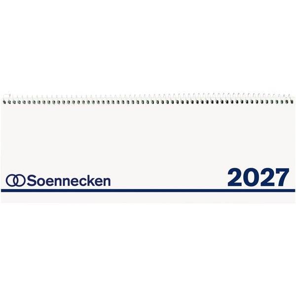 Querkalender 30x10cm 1 Woche/Seite weiß Kalendarium 2027