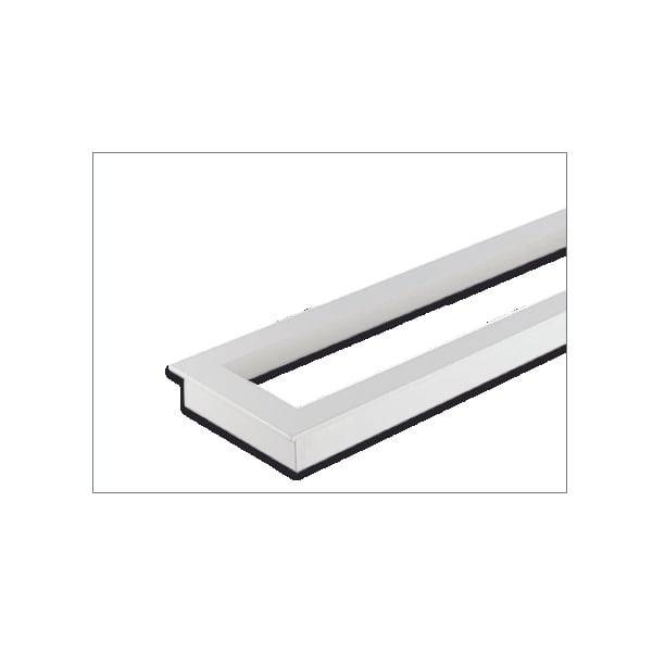 ML 81-1101 LED-Einbaubaurahmen f.300x1200 weiß