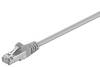 Goobay 50878 CAT 5e Netzwerkkabel RJ45 Stecker 100 MHz CCA Leiter Ethernet LAN Kabel SF/UTP 2x Schirmung Grau, 20.00 m