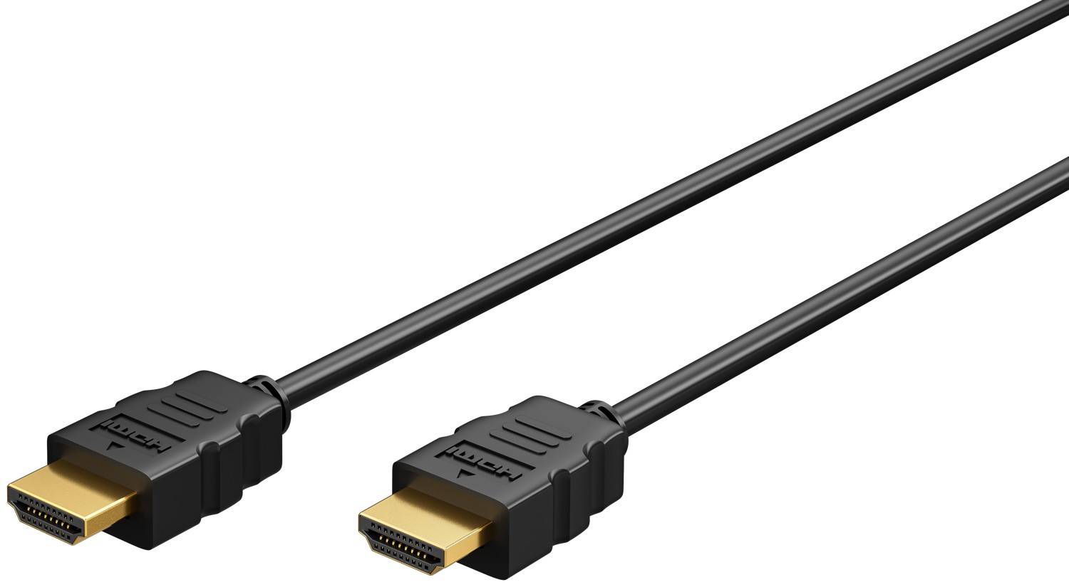 Goobay 60626 High Speed HDMI Kabel Ethernet / UHD 4K @ 60Hz Monitorkabel 10,2 Gbits CCS Anschlusskabel / Schwarz / 10m-0