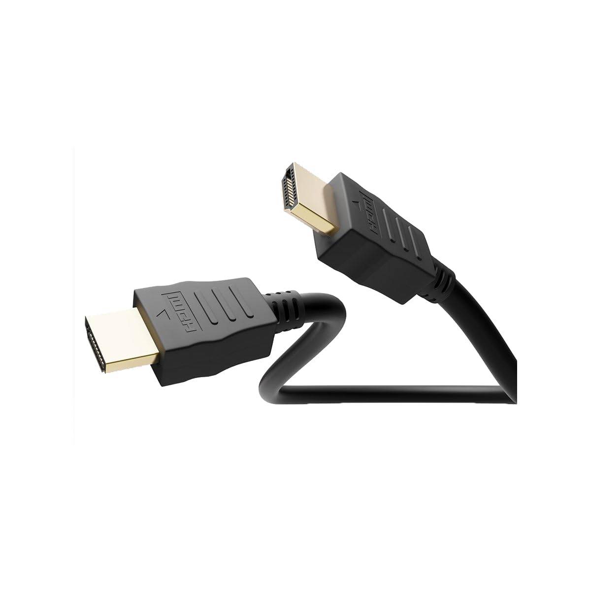 Goobay 60621 High Speed HDMI Kabel mit Ethernet / UHD 4K @ 60Hz Monitorkabel 18 Gbits CCS Anschlusskabel Schwarz / 1,5m-2