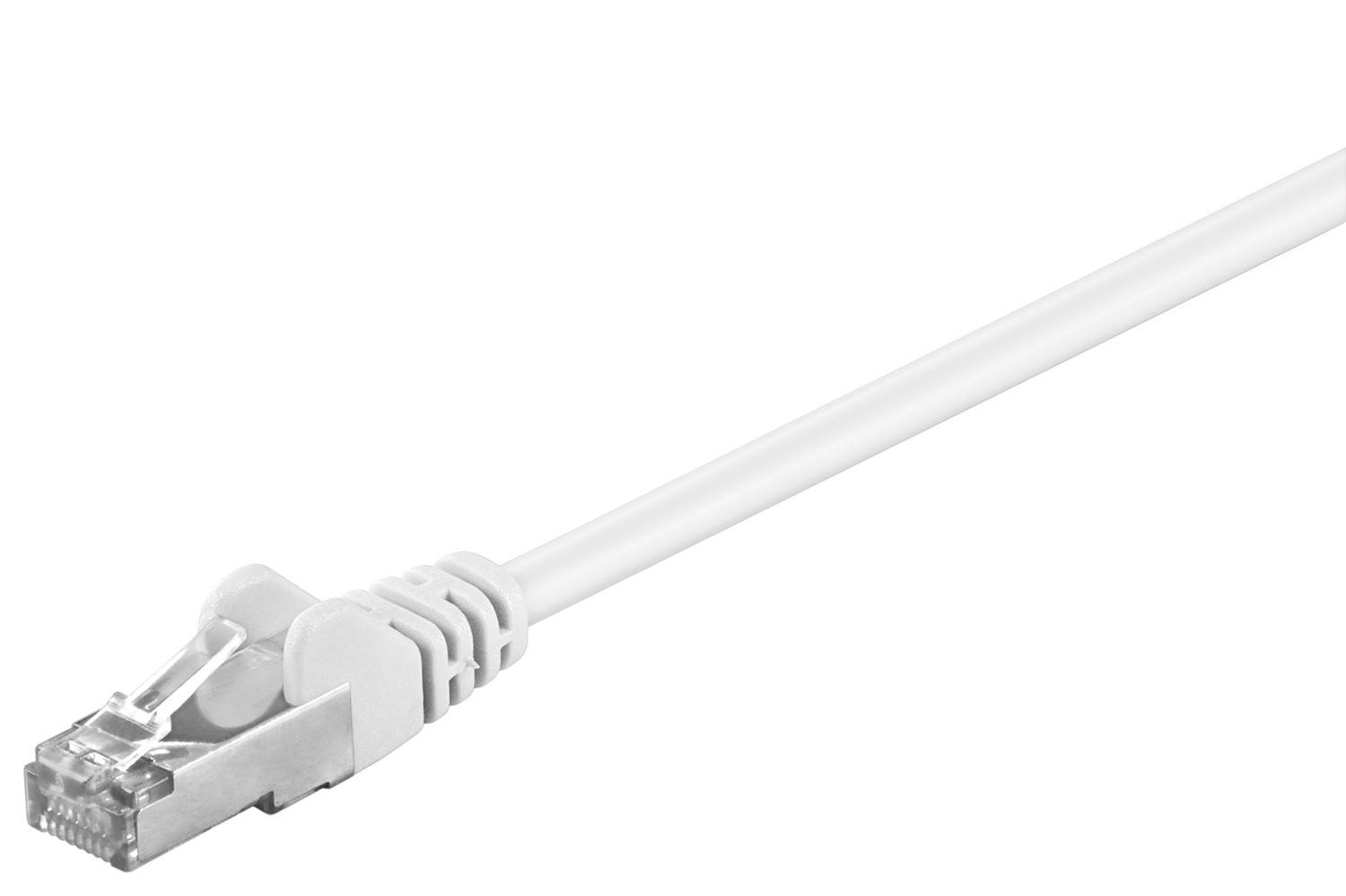 Goobay 93497 CAT 5e Netzwerkkabel RJ45 Stecker 100 MHz CCA Leiter Ethernet LAN Kabel F/UTP Internetkabel Weiß 30m-0