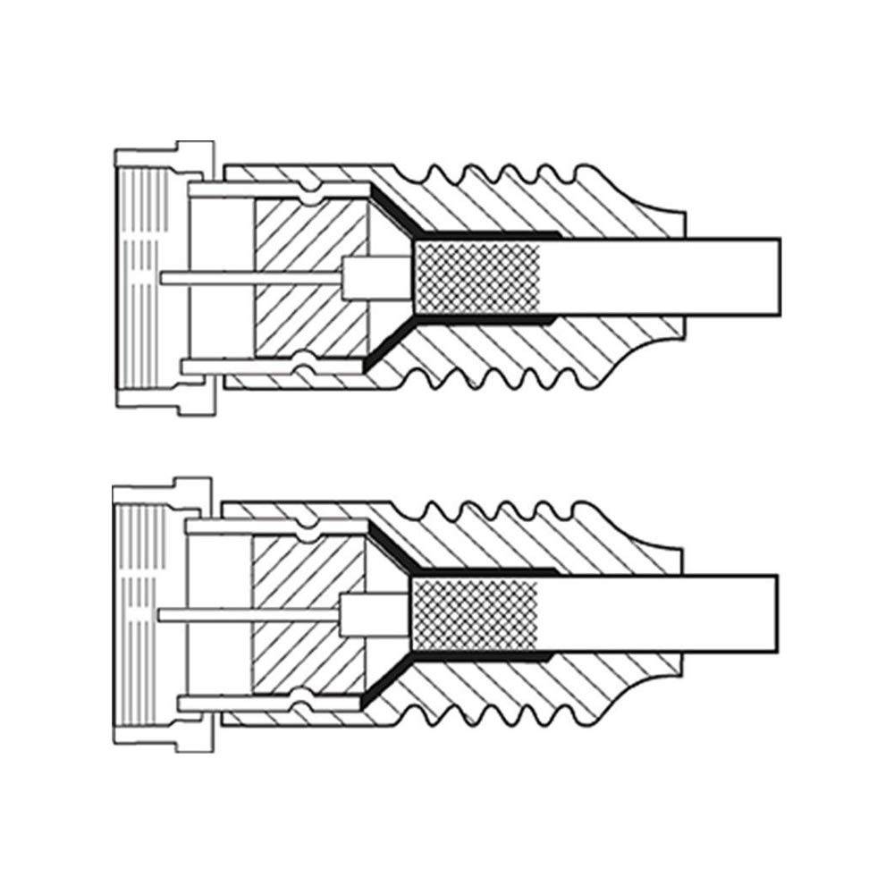Goobay 62743 Antennenkabel F Stecker Quick SAT Kabel 80 dB Koaxialkabel Satellitenkabel Fernsehkabel / Weiß / 1,5m-1