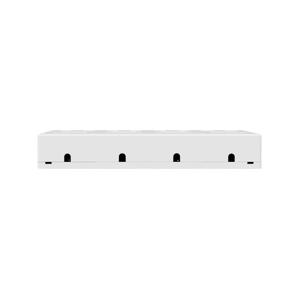 Goobay 79426 Keystone Gehäuse 8 Port / Leer Patch Panel für Keystone Module / 8-fach Aufputzdose / Snap-In-System / Weiß-1