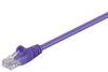 Goobay 95228 CAT 5e Netzwerkkabel RJ45 Stecker 100 MHz CCA Leiter Ethernet LAN Kabel U/UTP Internetkabel Lila 2m