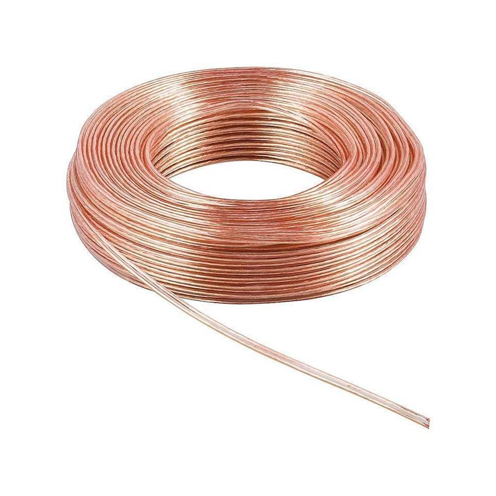 Goobay 67722 Lautsprecherkabel 2x 1,5mm² CCA Litze / Audiokabel Boxenkabel Litzenkabel Subwoofer Kabel Transparent / 50m-1