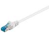 Goobay 93790 CAT 6A Netzwerkkabel RJ45 Stecker Kupfer CU halogenfrei Ethernet LAN Kabel S/FTP Internetkabel Weiß 3m