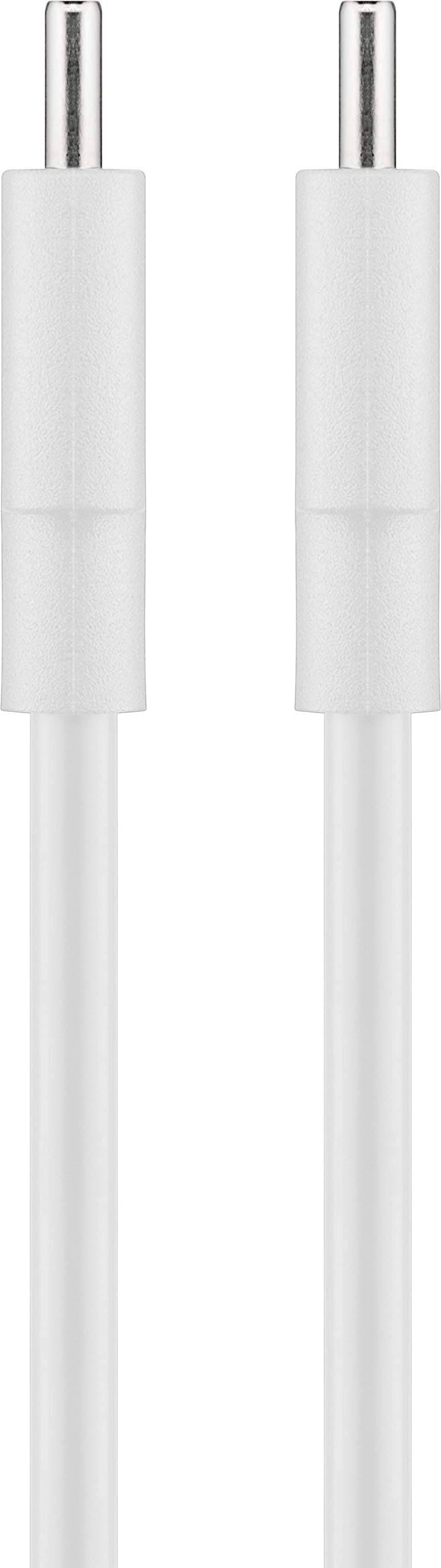 Goobay 51244 USB C auf USB C 2.0 Ladekabel / High Speed 60W 3A 20V Handy Kabel / 480 Mbits Handykabel / Weiß / 2 m-1
