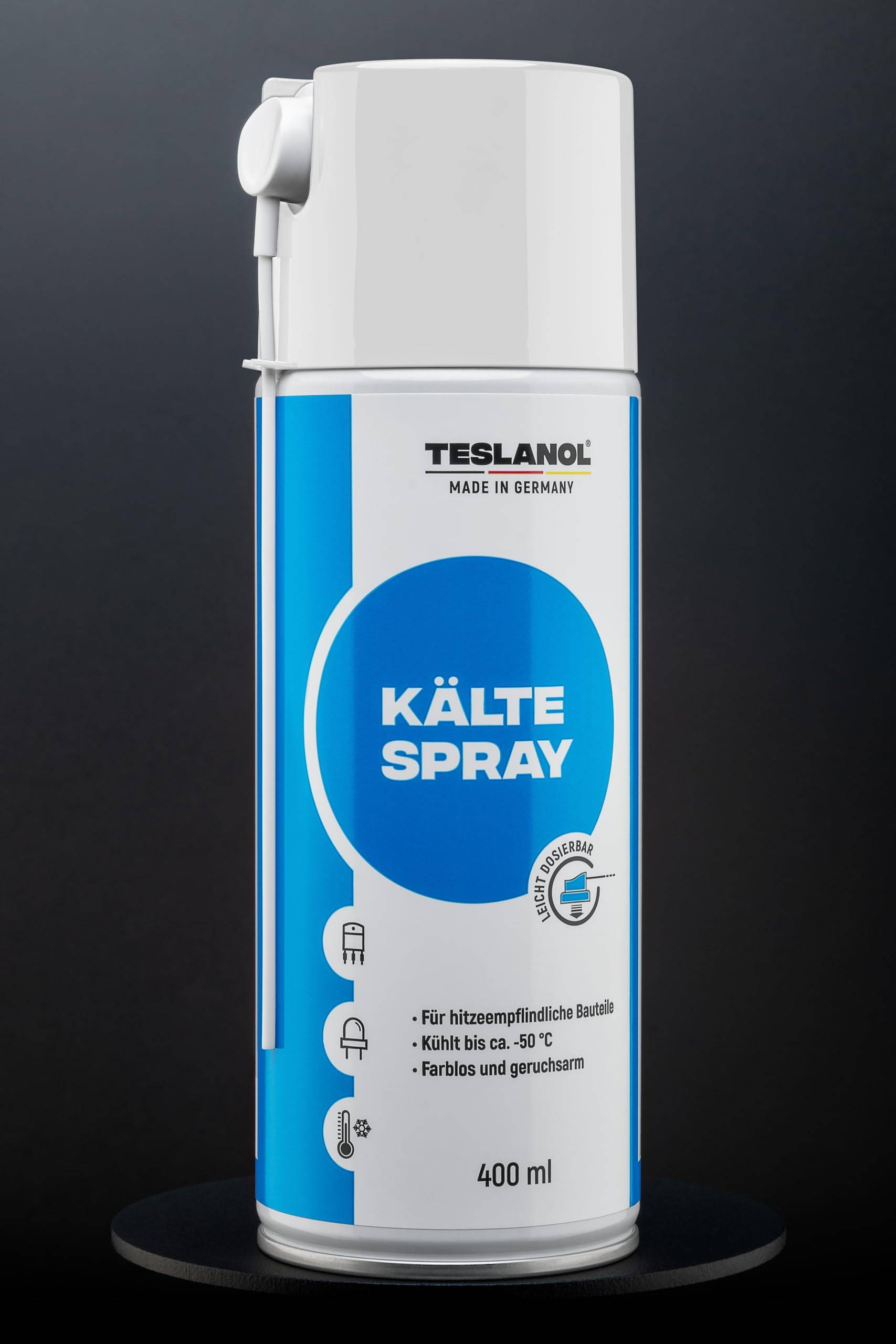 Teslanol 26034 Kältespray zur Kühlung von hitzeempfindlichen Bauteilen Kälteschockspray Kühlspray Spraydose 400 ml-1