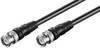 Goobay 71433 BNC Kabel RG58 Koaxialkabel BNC Stecker auf BNC Stecker 50 Ohm Koaxial Kabel Verbindungskabel Schwarz 0,5m
