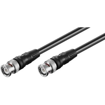 Goobay 50087 BNC Kabel RG58 Koaxialkabel BNC Stecker auf BNC Stecker 50 Ohm Koaxial Kabel Verlängerungskabel Schwarz 5m-0