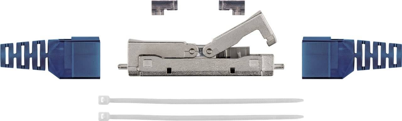Goobay 79579 Outdoor CAT 6A STP / Slim Kabelverbinder IP68 wasserdicht / LSA Netzwerkkabel Kupplung / LAN Verbinder-1