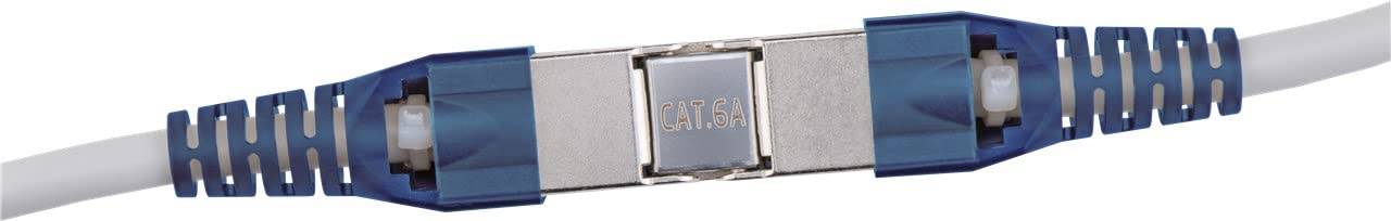 Goobay 79579 Outdoor CAT 6A STP / Slim Kabelverbinder IP68 wasserdicht / LSA Netzwerkkabel Kupplung / LAN Verbinder-2