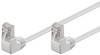 Goobay 96063 CAT 5e Netzwerkkabel F/UTP / 2x RJ45 Stecker 90 Grad gewinkelt / CCA Leiter Ethernet Kabel / Weiß / 2m
