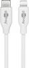 Goobay 39444 Lightning Kabel Apple Ladekabel iPhone 27 Watt auf USB C Kabel High Speed MFi iphoneladekabel Weiß 0,5m
