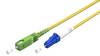 Goobay 59655 Glasfaserkabel FTTH Singlemode OS2 Simplex 100 Gbit/s SC-APC auf LC-UPC Patchkabel halogenfrei Gelb 25.00 m
