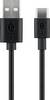 Goobay 59122 USB C auf USB A 2.0 Ladekabel / High Speed 15W 3A 5V Handy Kabel / 480 Mbits Adapterkabel / Schwarz / 2 m