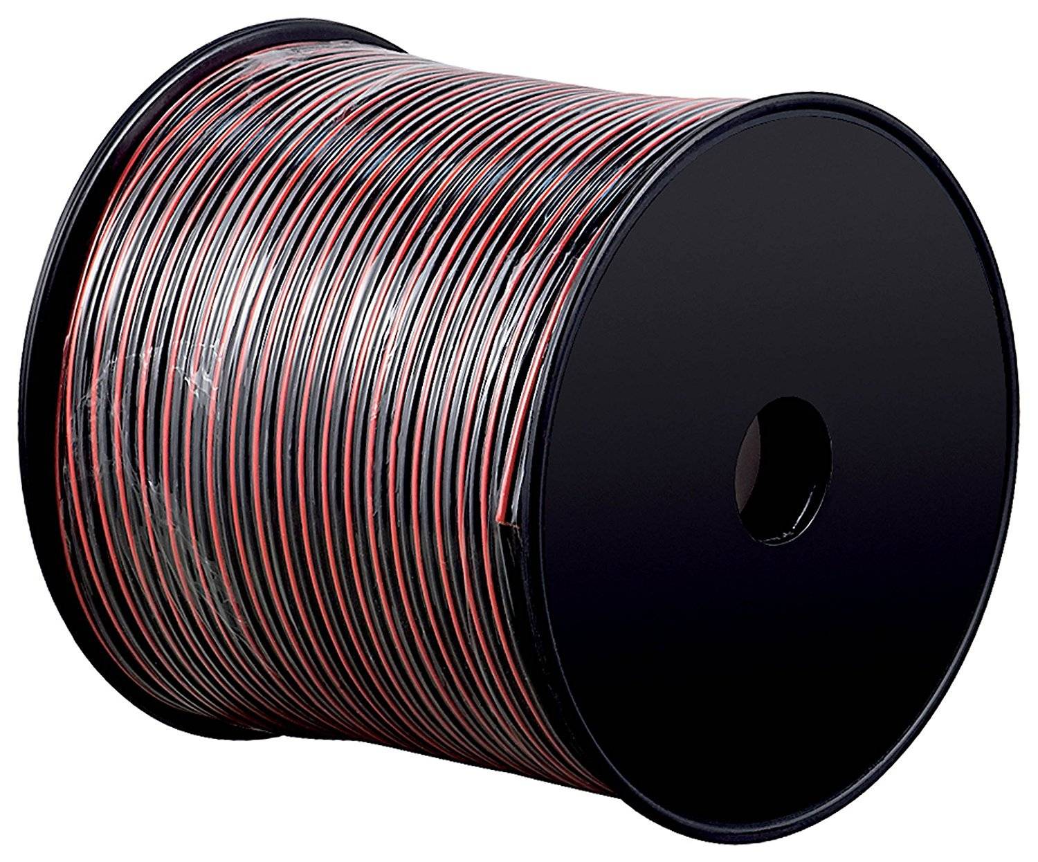 Goobay 15024 Lautsprecherkabel 2x 2,5mm² CCA Litze / Audiokabel Boxenkabel / Subwoofer Kabel / Rot Schwarz / 100m-1